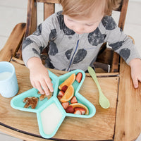 KIDS PLATE | NON-TOXIC SILICONE DIVIDED STAR PLATE