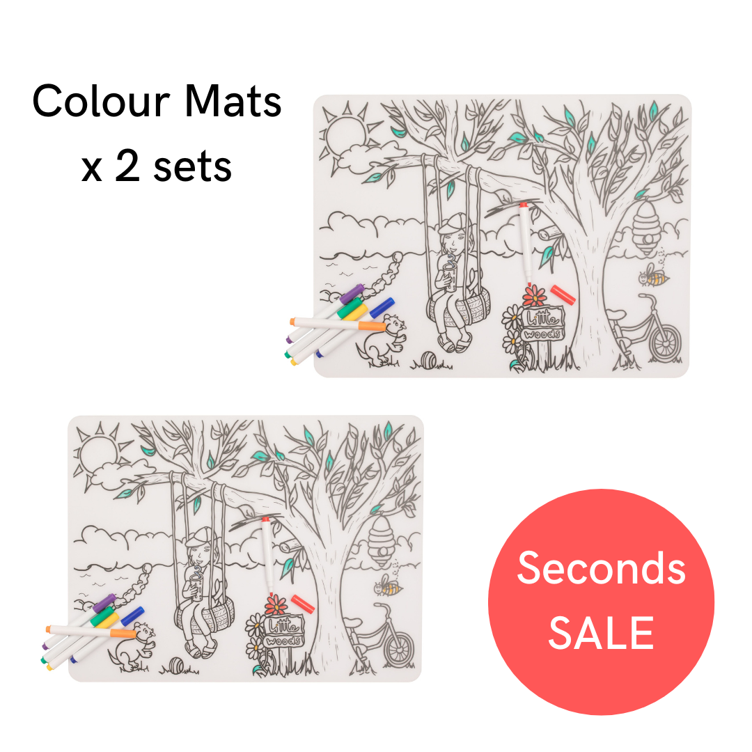WASHED SECONDS - SILICONE PLACEMAT x 2 SETS